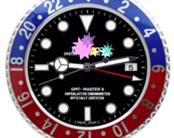 Homenaje a Rolex GMT Master PEPSI Mano de obra de alta calidad, metal de vidrio, fecha, lúmenes potentes, segundero intercambiable, ¡todas las características y marcas!