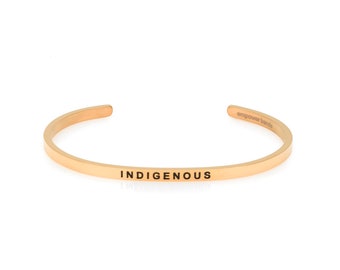 Indigenous Bracelet Cuff - Social Justice - Native - Portion of Proceeds Donated