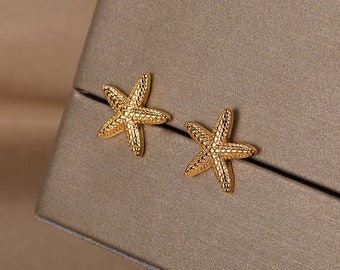 Starfish Stud Earrings For Women