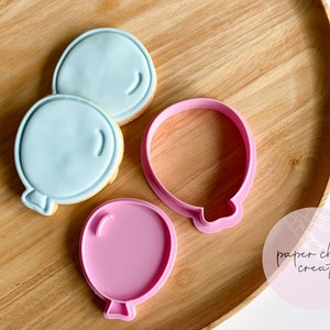 Balloon Cookie Cutter and Fondant Embosser