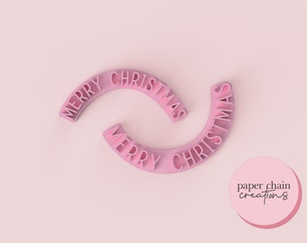 Curved Merry Christmas Fondant Embossers