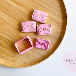 Love Envelope Cookie Cutter and Fondant Embosser
