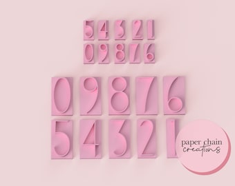 Vanilla Number 0-9 Fondant Embossers