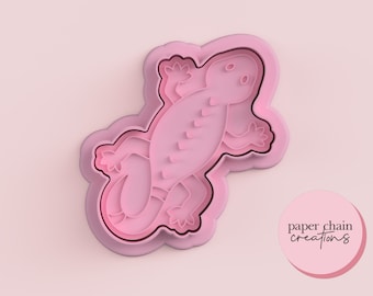 Lizard Cookie Cutter and Fondant Embosser