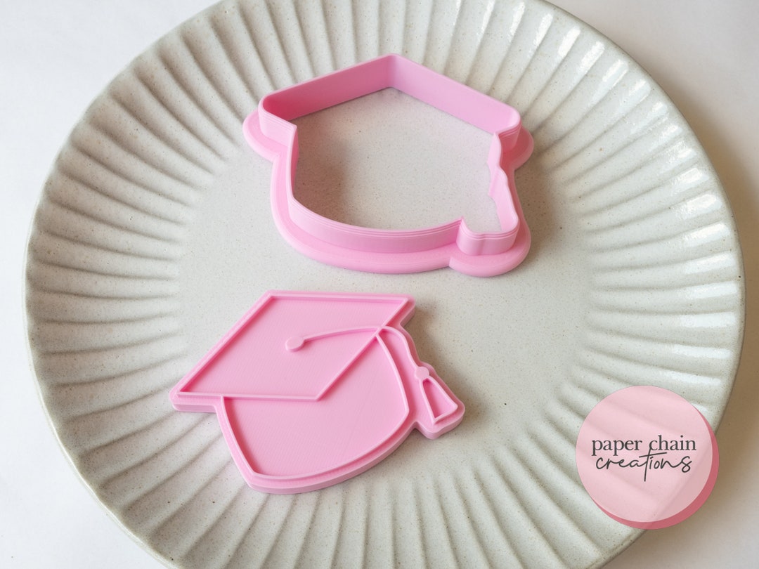 Graduation Cap Cookie Cutter and Fondant Embosser - Etsy Australia