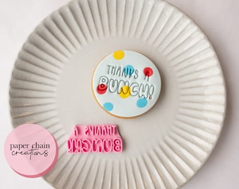 Thanks a Bunch Fondant Embosser