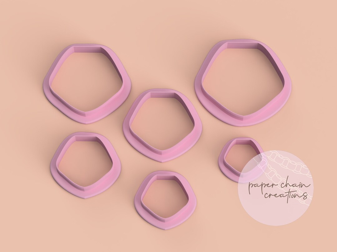 Organic Pentagon Cookie Cutter Etsy