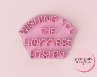 Wishing you the Hoppiest Easter Fondant Embosser