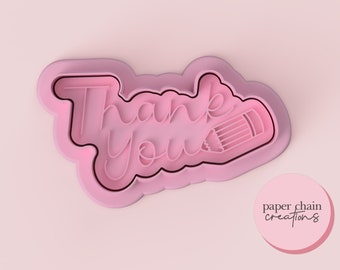 Thank You with Pencil Embosser and Cookie Cutter