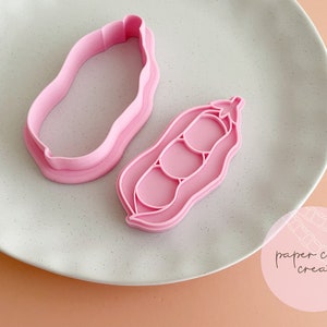 Peas in a Pod Cookie Cutter and Fondant Embosser