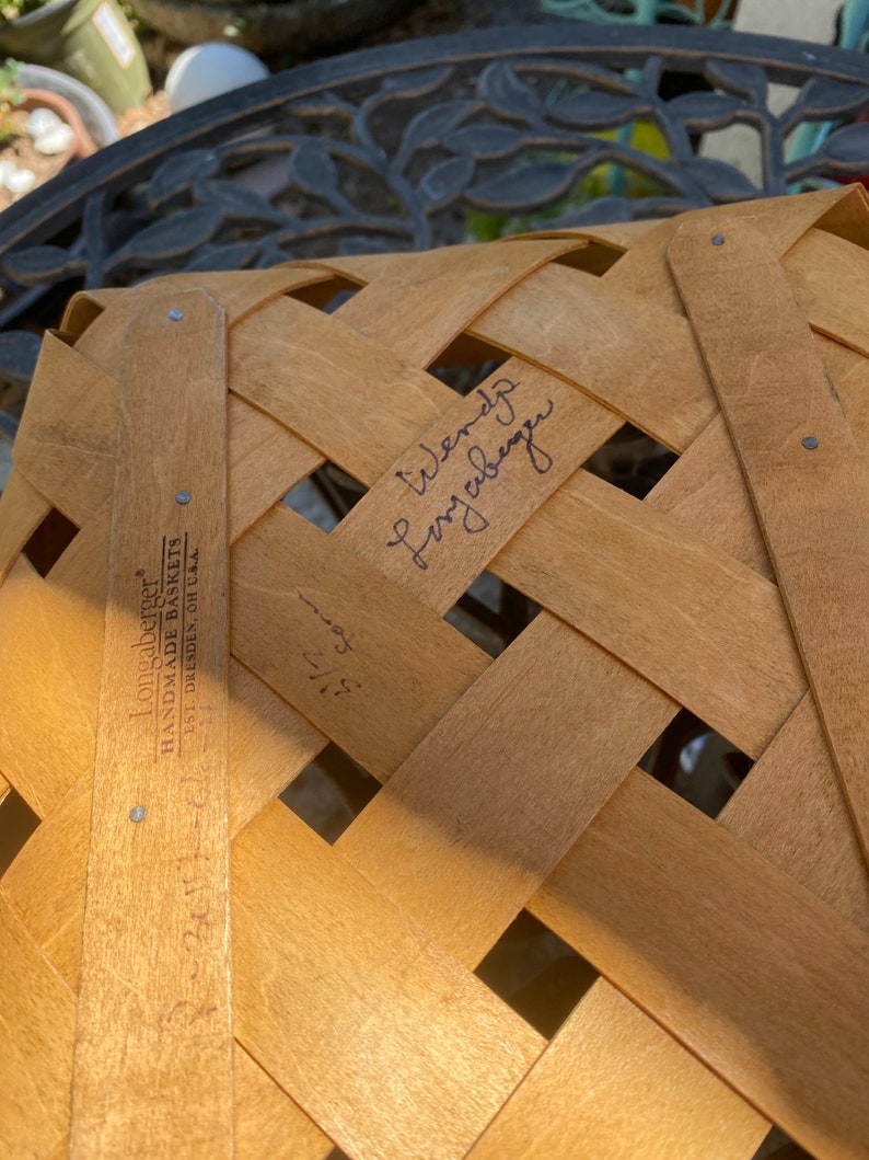 PROTOTYPE Mary Longaberger Signed Basket Etsy