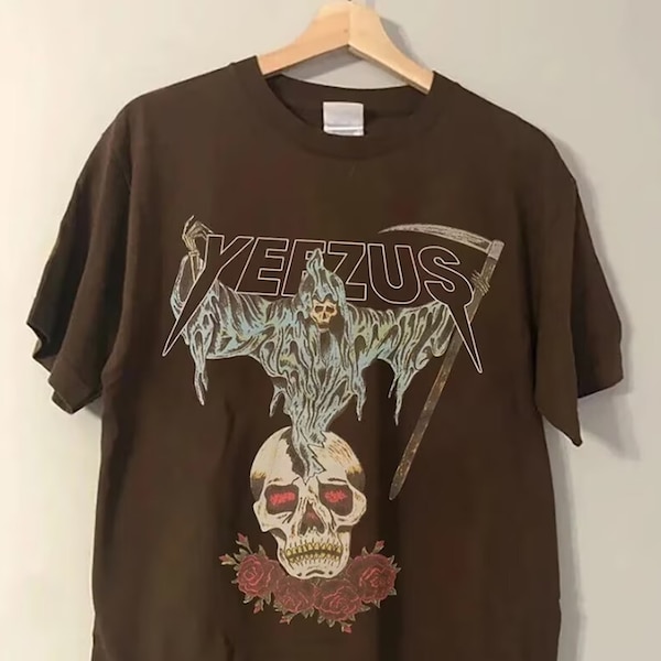 Vintage Yeezus Kanye West Tee, YEEZUS Reaper Kanye West Tour Shirt, Kanye West College Dropout Tee 1341195536