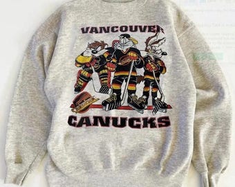 Vancouver Canucks Sweatshirt, Vintage Vancouver Hockey Crewneck, Retro Vancouver Hockey Shirt, Retro Vancouver Canucks Sweater, Hockey Fan