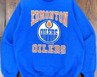Vintage Edmonton Oilers Sweatshirt, Oilers Tee, Edmonton Oilers Hockey Shirt, Hockey Fan Shirt, Edmonton Hockey Shirt, Edmonton Oilers Fan
