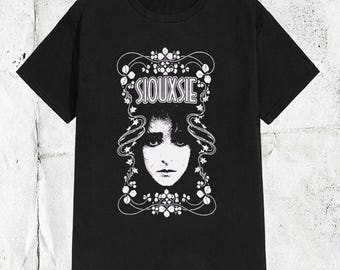 Siouxsie and the Banshees Shirt, 90s goth band tee, Gothic clothing, Cute retro band shirts, Grunge graphic tee, Goth music shirt, Unisex