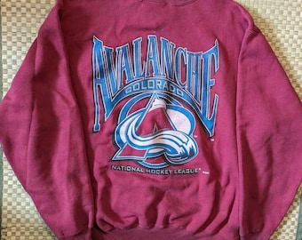 Sudadera vintage de los 90 del Colorado Avalanche, sudadera retro del equipo de hockey sobre hielo Avalanche, camiseta del Colorado Avalanche, para fanáticos del hockey de Colorado
