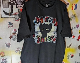 The Cure Cat Tee, 90s Alt Indie Rock, Unisex shirt, Music Gifts, Cat Lover gifts, the cure fan gifts, band tee, the cure graphic tee