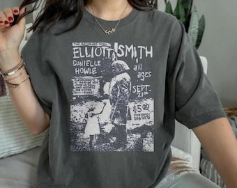 Elliot Smith Either or T-shirt, Indie folk shirt, retro 90s graphic tee, Elliot Smith graphic tee, Trendy shirts, alt rock tee, 90s band tee