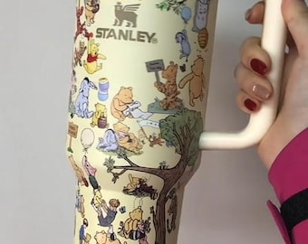 Vaso metálico clásico de 40 oz inspirado en Winnie the Pooh, vaso original clásico de 40 oz de Winnie the Pooh, vaso de Winnie the Pooh de 40 oz