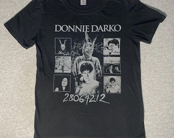 Vintage Donnie Film T-Shirt, Retro Darko Bunny Poster T-Shirt, Sci Fi Scary Movie Grunge Streetwear T-Shirt, 2000er und 90er Jahre Darko Memorabilia