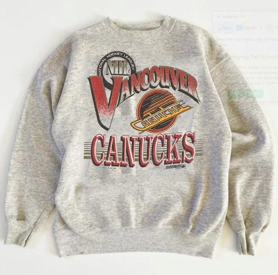 Vancouver Canucks Sweatshirt, Vintage Vancouver Hockey Crewneck, Retro Vancouver Hockey Shirt, Retro Vancouver Canucks Sweater, Hockey Fan