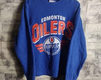 Vintage Edmonton Oilers Sweatshirt, Oilers Tee, Edmonton Oilers Hockey Shirt, Hockey Fan Shirt, Edmonton Hockey Shirt, Edmonton Oilers Fan