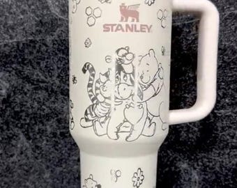 Vaso metálico clásico de 40 oz inspirado en Winnie the Pooh, vaso original clásico de 40 oz de Winnie the Pooh, vaso de Winnie the Pooh de 40 oz