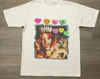 Hole Live Through this T-shirt, Comfort Colors Shirt, Oversized band tee, 90s band tees, Band tshirts, Goth shirts, 90s Retro graphic tee