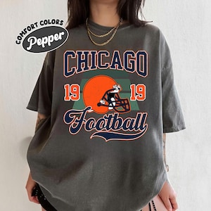 Chicago Football Vintage Style Comfort Colors T-Shirt, Retro Chicago Football T-Shirt, Chicago Fan Gift, Sunday Football