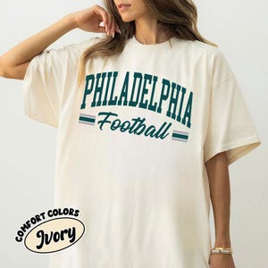 Philadelphia Football Vintage Style Comfort Colors T-Shirt, Philadelphia Football T-shirt, Football T-shirt, Philadelphia Retro Crewneck