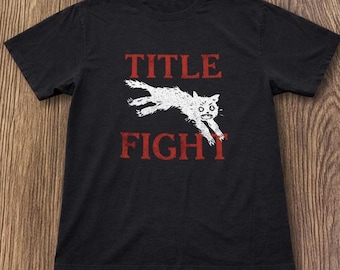Camiseta unisex de Title Fight, camiseta con gráfico de banda de rock, merchandising de música indie estampado, regalo para fans de Title Fight