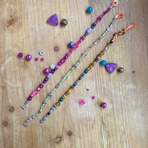 Hair Beads | Clip in or Loop | One Hair Wrap | Festival Boho Hair Jewellery | 12 inches/ 30 cm long