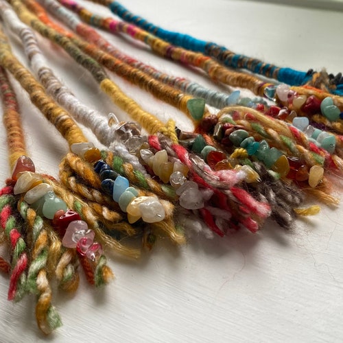 One Single Ended Hair Wrap Dreadlock Extension Gems 8 Etsy