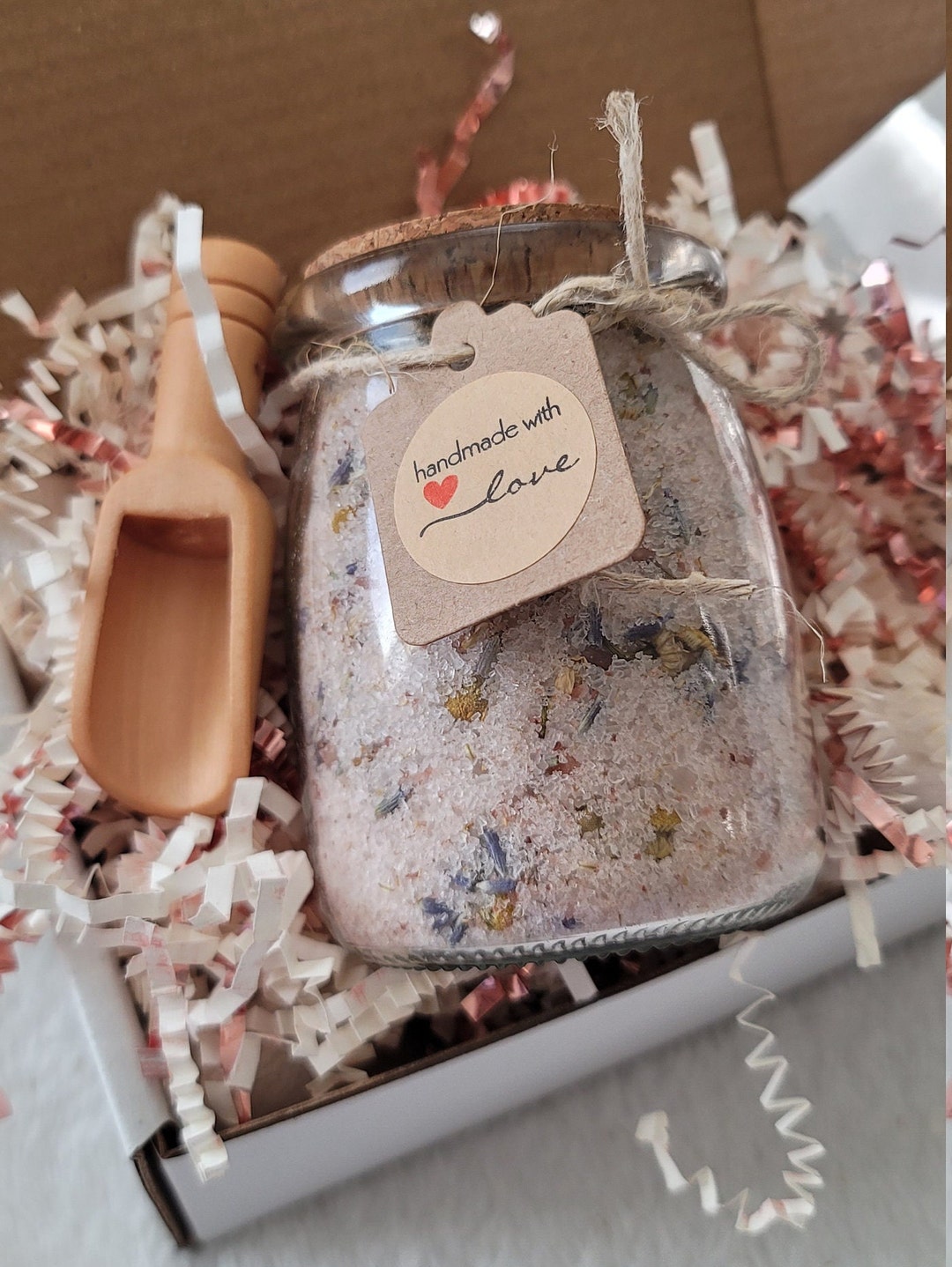 All Natural Bath Salts, Bath Salts Spa Gift, Salts in Jars, Bath Salts