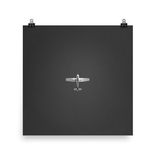 Cessna black and white Poster | fine art | Aeronautical | Airplane poster