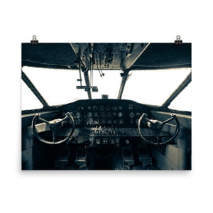 Vintage HU-16E Albatross Cockpit.