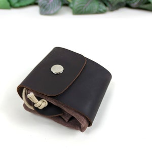Personalized Foraging Pouch - Leather & Waxed Canvas Belt Bag for Hikers, Mushroom Hunters, Nature Lovers - Unique Gift