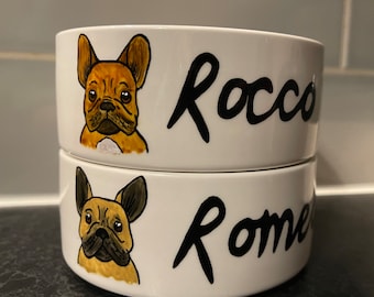 Pet Portrait Bowl - Etsy UK Pet Portrait Bowl - Etsy UK