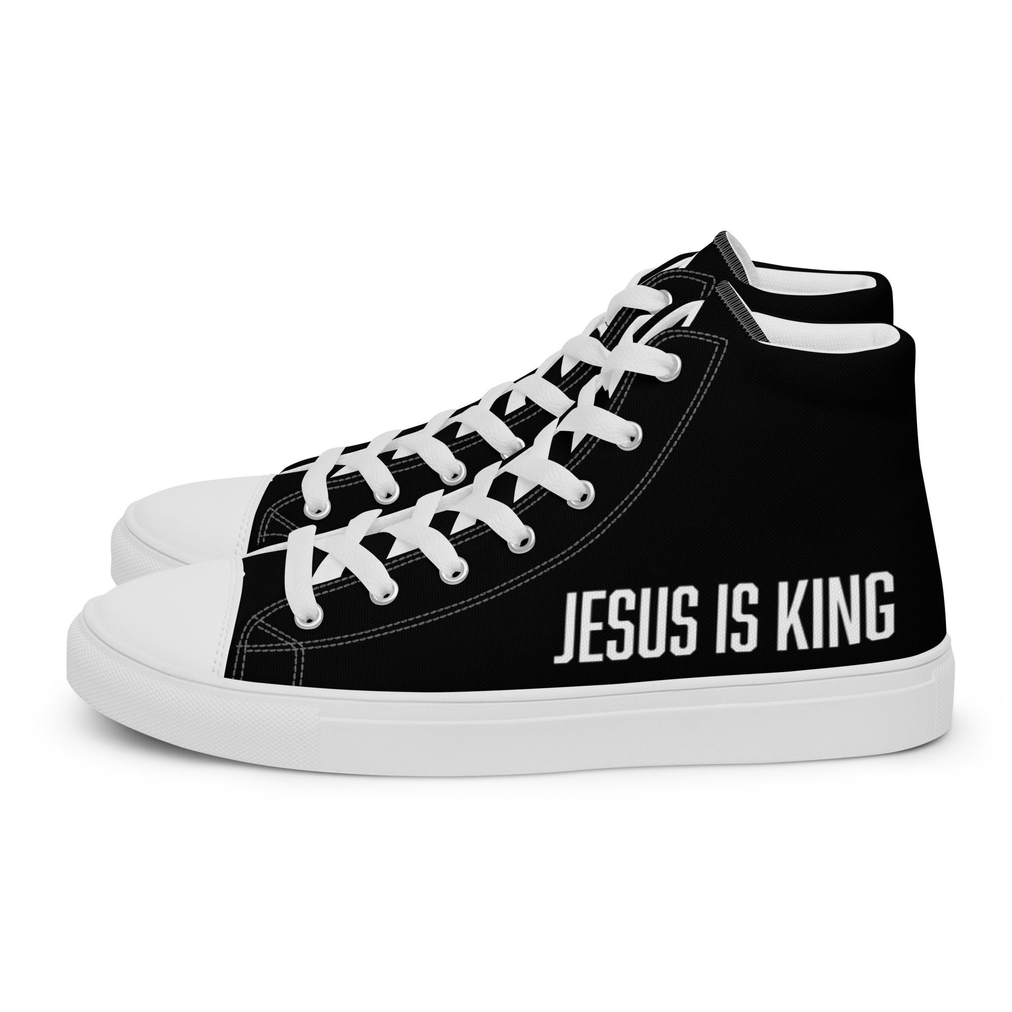 Jesus Faith Over Fear High Top Shoes Christian Cross Faith Based Gifts -  PrideearthDesign