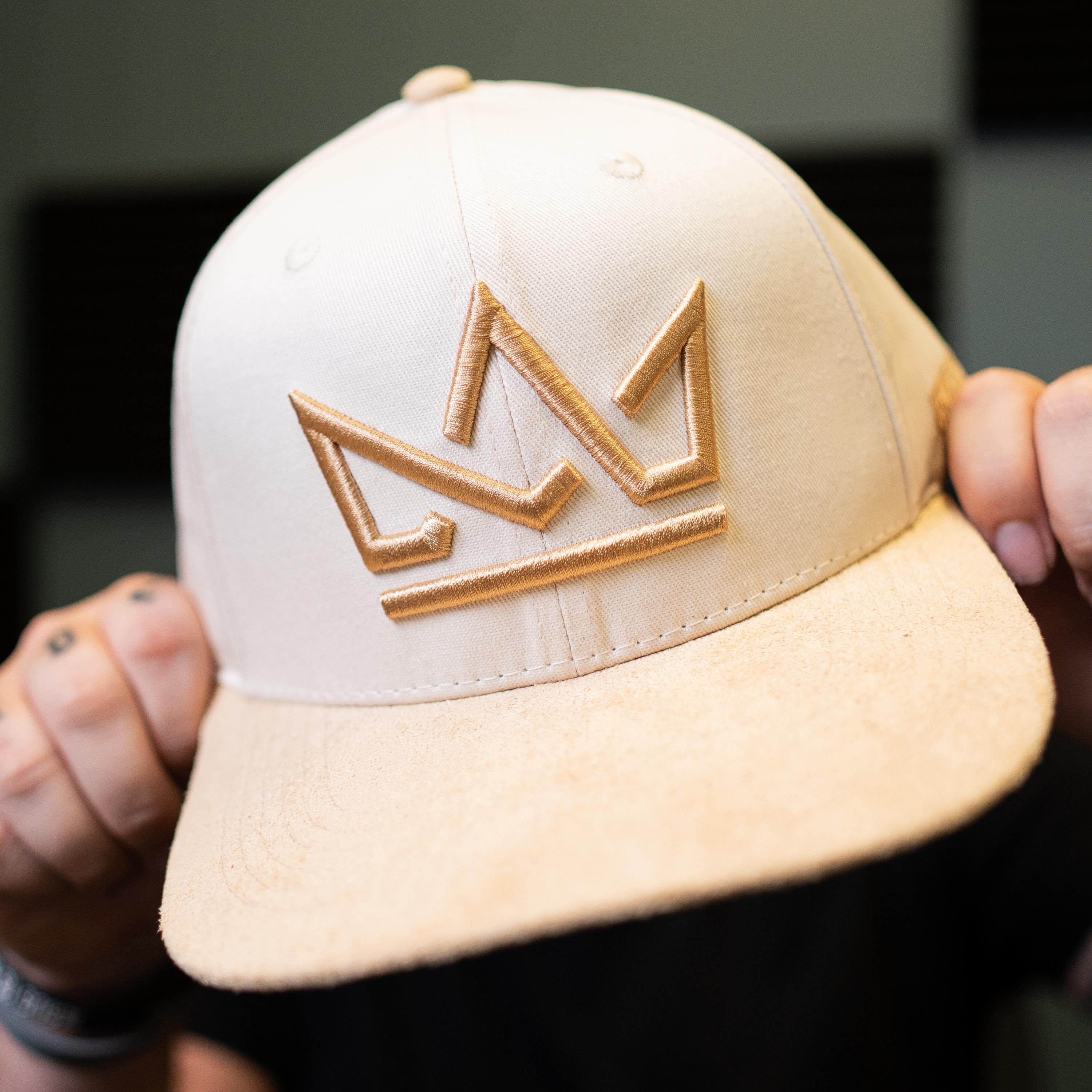 Jesus Is King Crown Cream Premium Snapback with Felt Hat