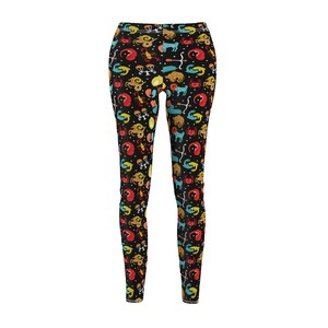 It&#39;s in the Stars Astrology Zodiac Print Medium Scale Print Women&#39;s Yoga Pants Casual Leggings