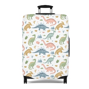 Dinosaur Print Luggage Cover - Suitcase sleeve, bag cover