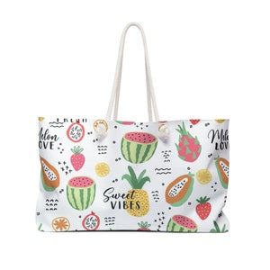 Obstsalat Große Tragetasche Weekender Bag