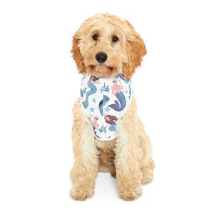 Watercolor Mermaids Pattern Printed Dog Hoodie - Pet Sweater Choose your size