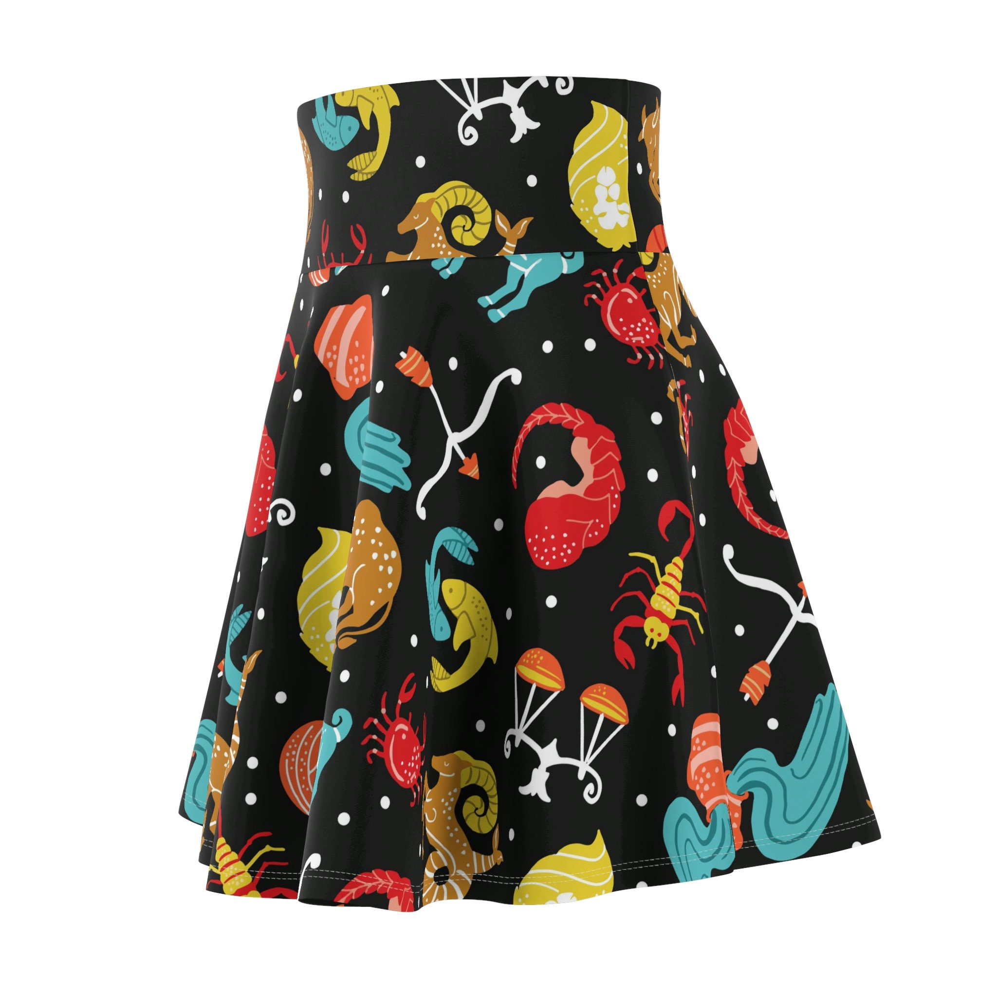 It's in the Stars Zodiac Astrology Women's Skater Skirt