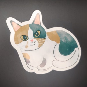 Fiona Cat Sticker Laptop Decal Hydro Flask Decor