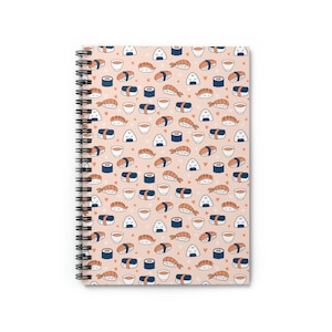 Sushilicious! Spiralblock mit Sushi Print - Liniert Line