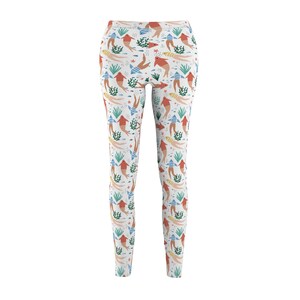 Reverse Mermaids Medium Scale Print Women&#39;s Yoga Pants Casual Leggings