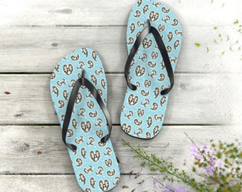 Tongs Otternal Love Sea Otter - sandales de plage, chaussures de douche, chaussures de loisirs, au bord de la piscine
