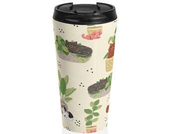 Chlorophyll Cuties Edelstahl Reisebecher